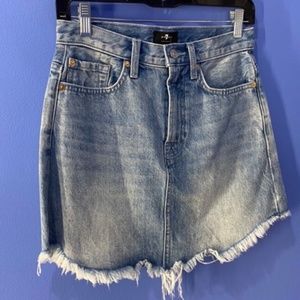 7 For All Mankind Denim Skirt: Size 25